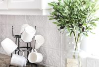 How to Install a Pressed Tin Kitchen Backsplash