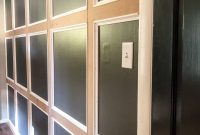 DIY Traditional Grid Molding Accent Wall