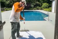 How to Paint a Concrete Pool Deck and Patio That Lasts