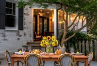 Concrete Patio Refresh: Summer Al Fresco Tablescape