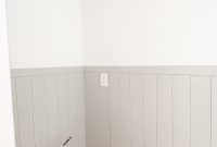 DIY Vertical Shiplap Wainscoting for Bathroom Walls