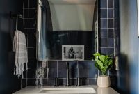 Small Modern Powder Room Makeover for Your Bachelor Pad