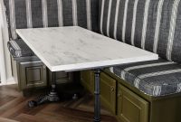 How to Make a Faux Marble Dining Table in 1 Hour