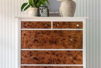 Transform an IKEA Dresser with Burl Wood Contact Paper