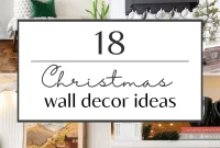 18 Christmas Wall Decor Ideas with Holiday Art Printables