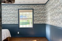 DIY Faux Block-Print Ceiling Wallpaper with Vinyl Decals