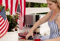 DIY Red White and Blue Ice Cream Sundae Bar for July 4