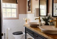 4-Day Black and Pink Bathroom Makeover: Before and After