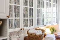 Transform Cabinets with No-Sew Fabric Doors That Hide Clutter