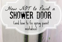 How to Avoid and Fix Spray Paint Mistakes on Shower Doors