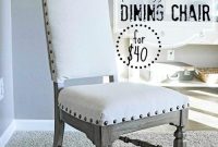 DIY No-Sew Knockoff Dining Chairs