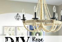 DIY Rope Chandelier Inspired by Restoration Hardware