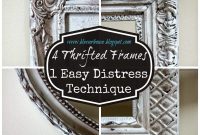Transform 4 Thrifted Frames with One Distressing Technique