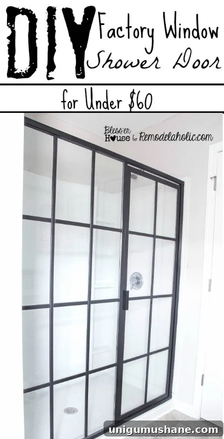 How to Build an Industrial Factory Window Shower Door 2 DIY Factory Window Shower Door | Bless'er House - The most epic builder grade home improvement project EVAH! So excited about this one.