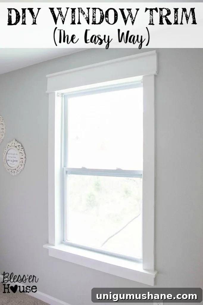 DIY Window Trim: Install Molding Without Miter Cuts 2 DIY Window Trim the easy way without any miter cuts