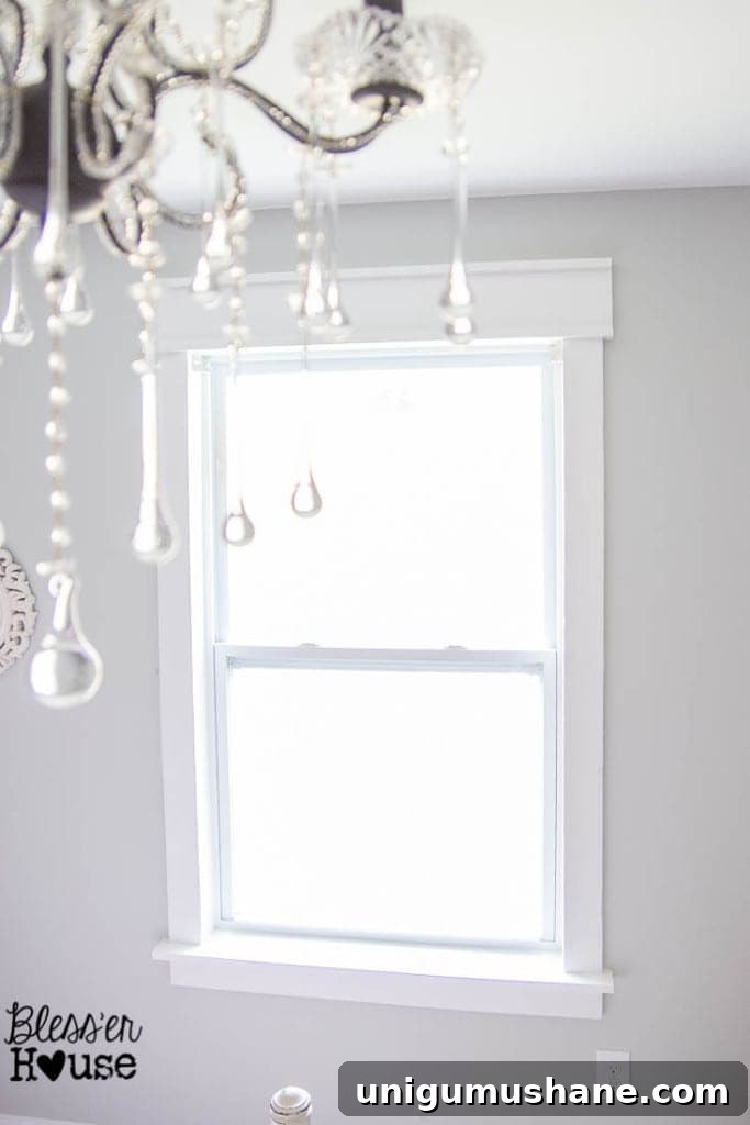 DIY Window Trim: Install Molding Without Miter Cuts 14 finished Craftsman style easy interior window trim with no miter cuts