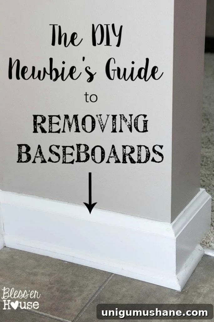 How to Remove Baseboards: A Beginner's DIY Guide 9 The DIY Newbie's Guide to Removing Baseboards | Bless'er House - Good to know for future reference!
