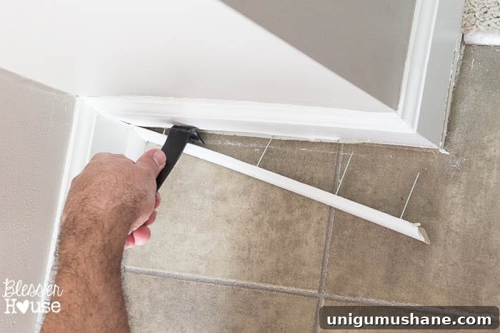 How to Remove Baseboards: A Beginner's DIY Guide 6 The DIY Newbie's Guide to Removing Baseboards | Bless'er House - Good to know for future reference!
