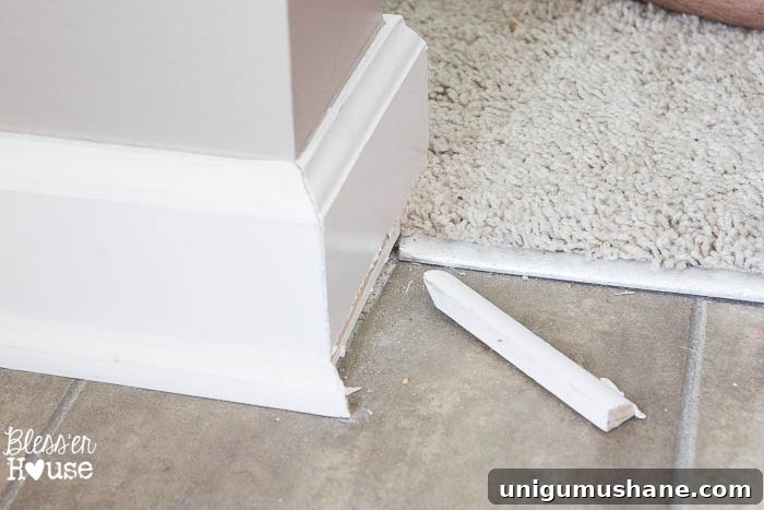 How to Remove Baseboards: A Beginner's DIY Guide 7 The DIY Newbie's Guide to Removing Baseboards | Bless'er House - Good to know for future reference!