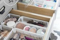 Organize Bathroom Drawers with Dollar Store Finds