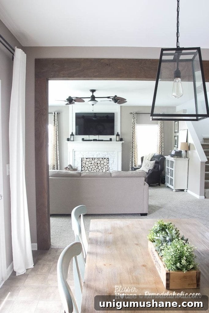 DIY Rustic Wood Beam Doorway: Installation Guide 5 DIY Wood Beam Doorway (4 of 10)