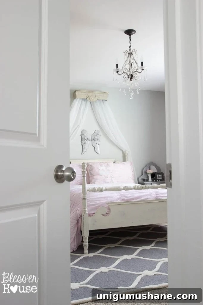 Ballerina-Themed Girl's Bedroom Makeover Reveal 5 Ballerina Girl Bedroom Makeover Reveal | Bless'er House - Such a sweet space on a budget!