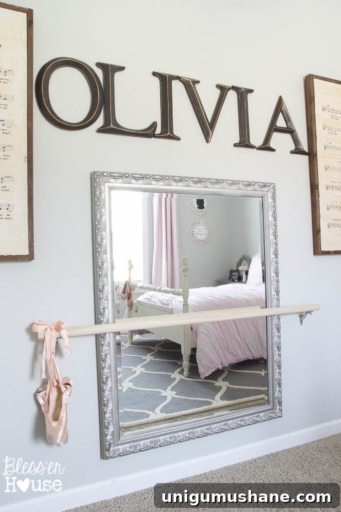 Ballerina-Themed Girl's Bedroom Makeover Reveal 6 Ballerina Girl Bedroom Makeover Reveal | Bless'er House - Such a sweet space on a budget!