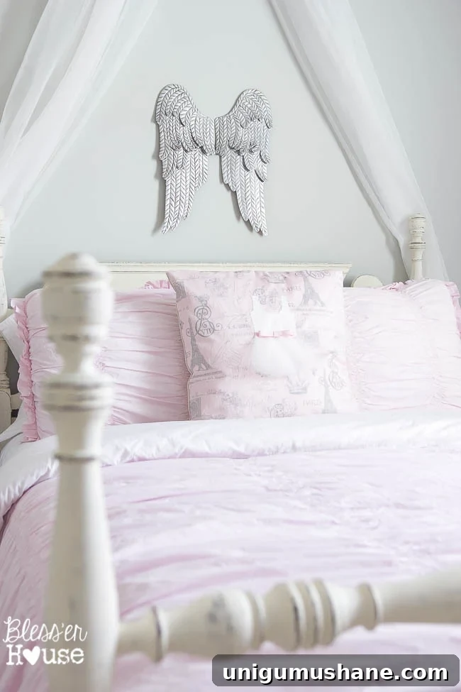 Ballerina-Themed Girl's Bedroom Makeover Reveal 9 Ballerina Girl Bedroom Makeover Reveal | Bless'er House - Such a sweet space on a budget!
