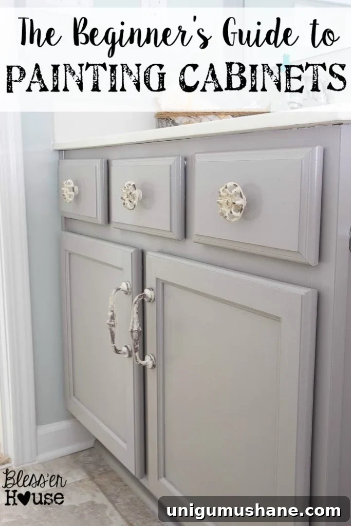 How to Paint Kitchen Cabinets: A Step-by-Step Guide for Beginners 2 Beginner's Guide to Painting Cabinets | Bless'er House