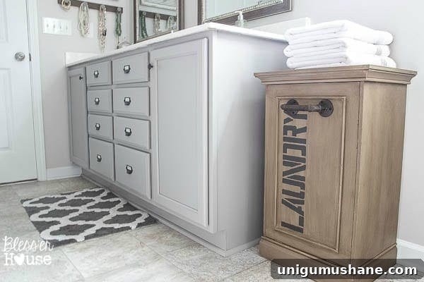 DIY Industrial Laundry Hamper Makeover 10 Industrial Style Laundry Hamper Makeover | Bless'er House