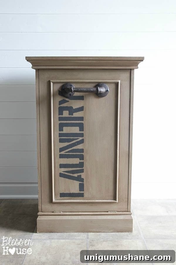 DIY Industrial Laundry Hamper Makeover 7 Industrial Style Laundry Hamper Makeover | Bless'er House
