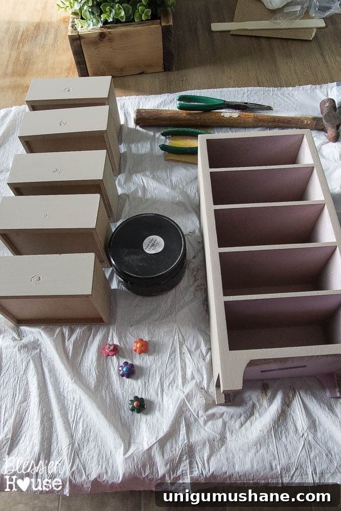 Industrial Office Organizer: Desk Supply Storage 4 Industrial Office Supply Organizer From an Old Jewelry Box | Bless'er House