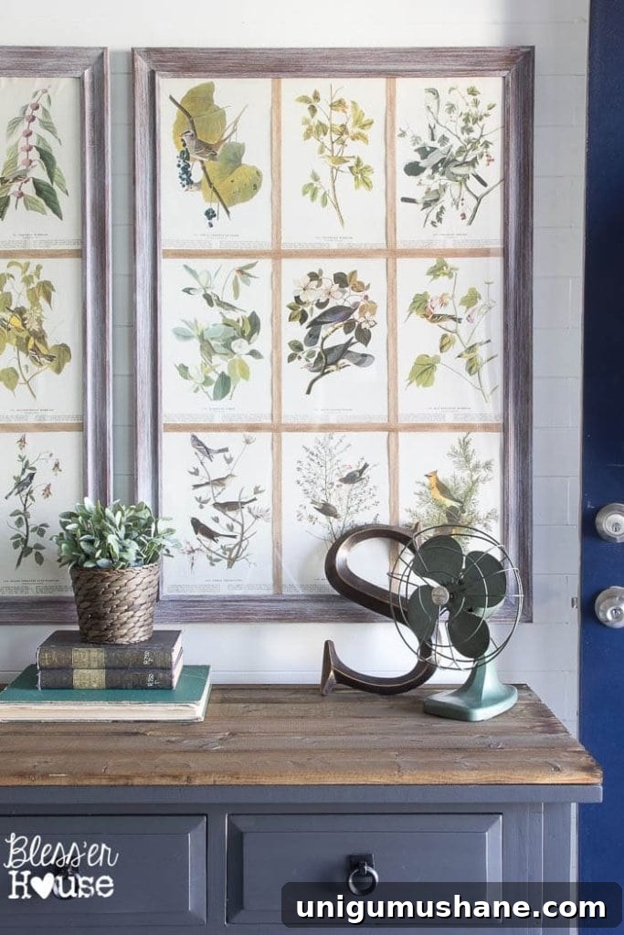 DIY Console Table Makeover: Foyer Reveal and Before After 8 Modern Farmhouse Foyer Makeover | Bless'er House