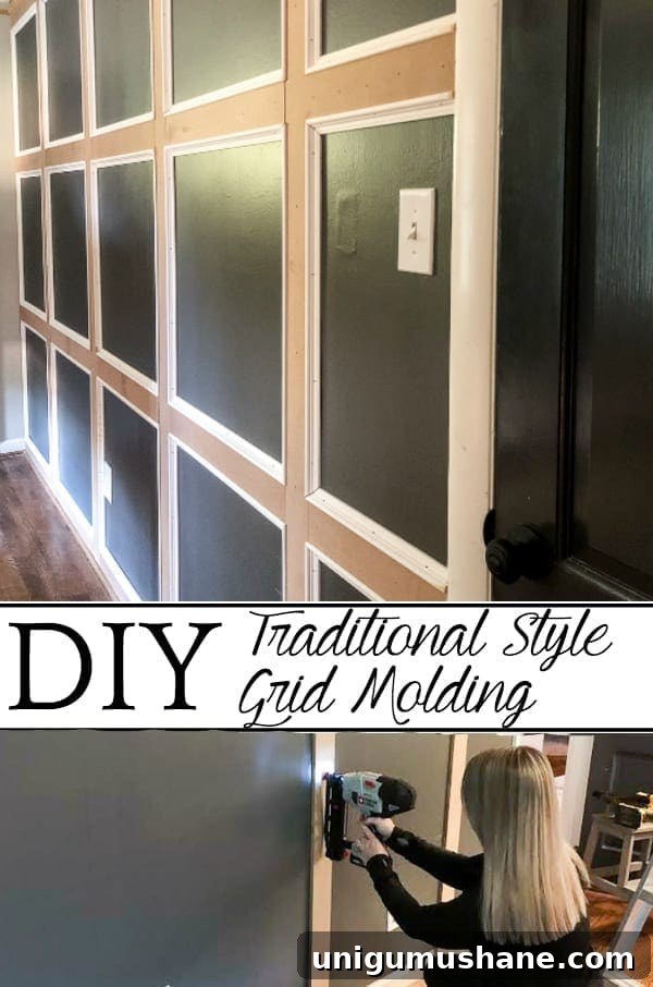 Affordable DIY Board and Batten: Step-by-Step Wall Tutorial 27 grid molding focal wall