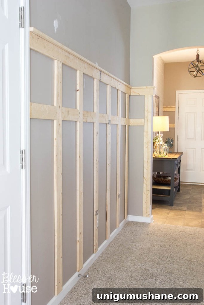 DIY Board and Batten Reveal with Glidden Paint Review 4 DIY Board and Batten for Under $100 | Bless'er House