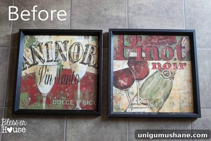 Turn Recycled Art into Typography Signs 3 DIY Typography Signs from Cast-Off Art | Bless'er House