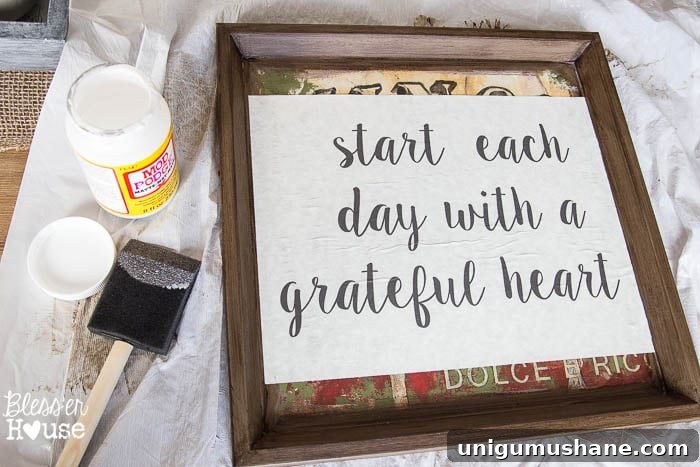 Turn Recycled Art into Typography Signs 7 DIY Typography Signs from Cast-Off Art | Bless'er House