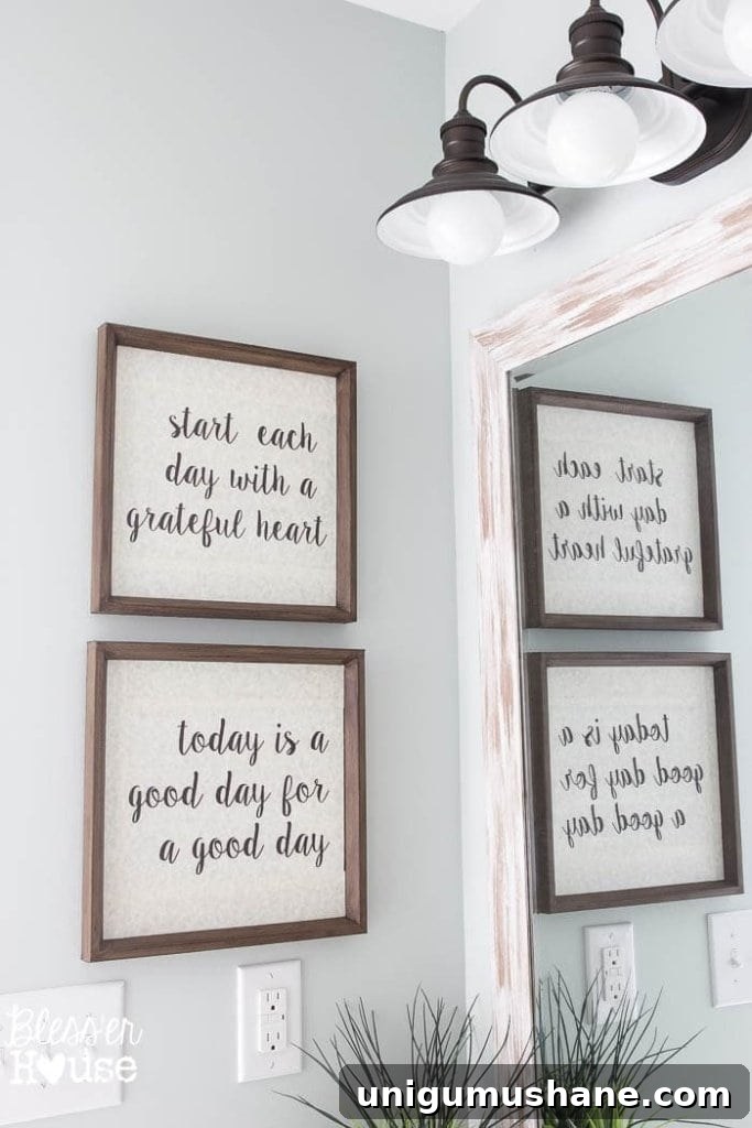 Turn Recycled Art into Typography Signs 9 DIY Typography Signs from Cast-Off Art | Bless'er House