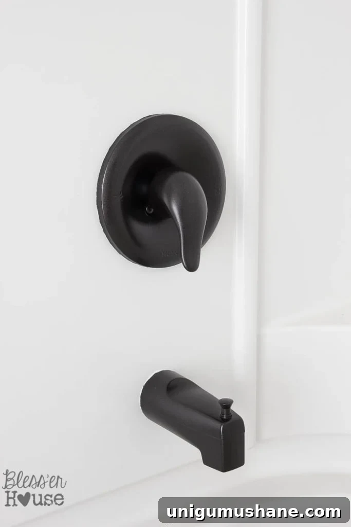 How to Spray Paint Bathroom Fixtures: Step-by-Step Tips 10 spray painted faucet