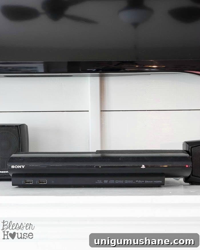 How to Conceal Electronics on Your Mantel 3 How to Hide Electronics on a Mantel | Bless'er House