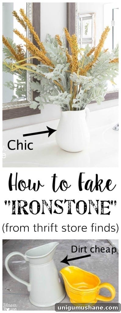 How to Make Thrift Store Finds Look Like Ironstone 2 How to Fake Ironstone from Thrift Store Finds | blesserhouse.com