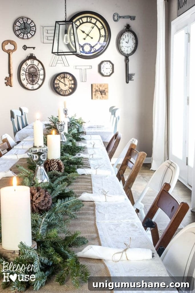 How to Set a Large Holiday Table on a Budget | blesserhouse.com