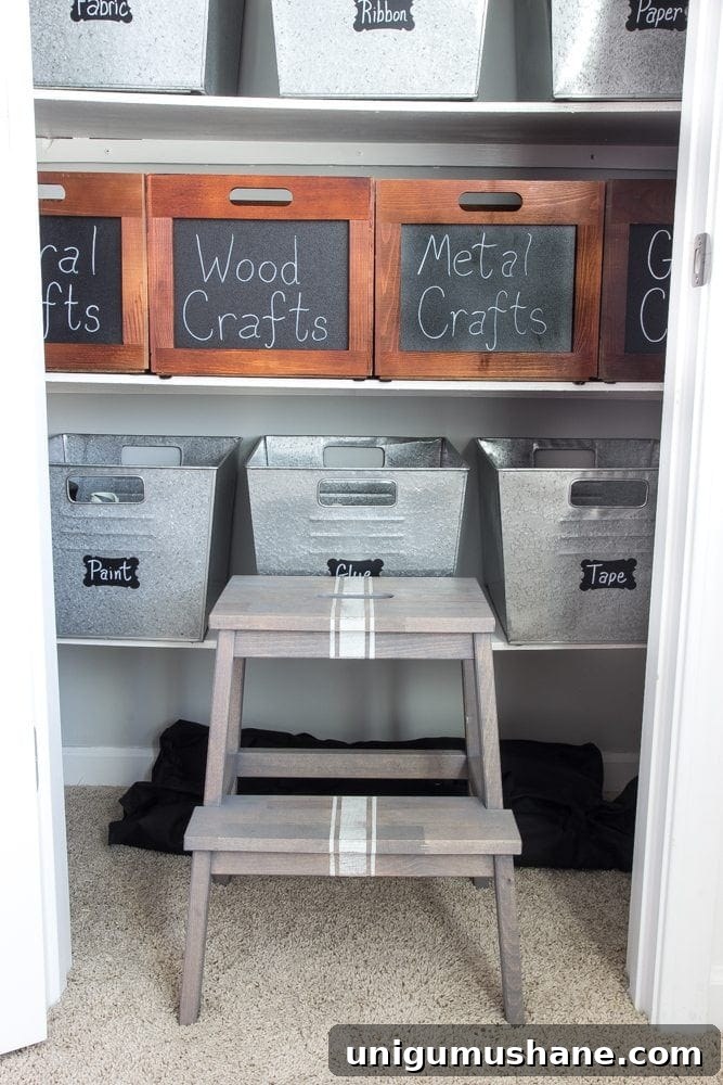 How to Organize a Craft Closet Like a Rockstar | blesserhouse.com