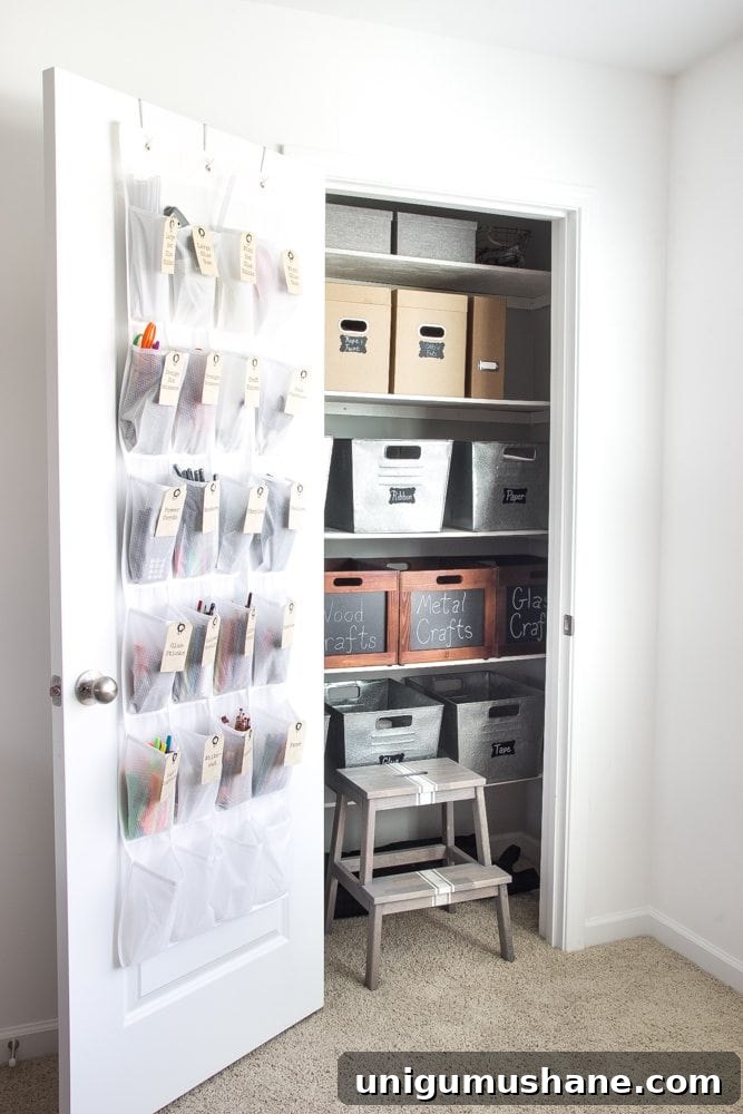 How to Organize a Craft Closet Like a Rockstar | blesserhouse.com
