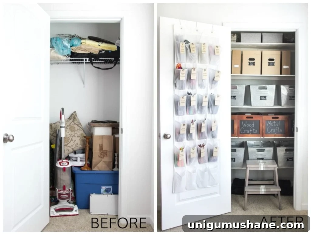 How to Organize a Craft Closet Like a Rockstar | blesserhouse.com