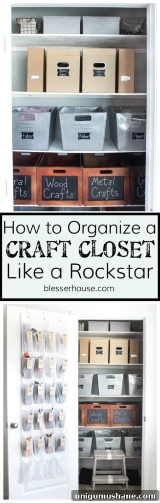 How to Organize a Craft Closet Like a Rockstar | blesserhouse.com