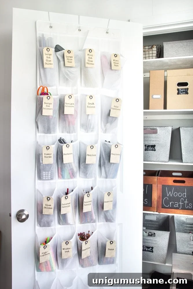 How to Organize a Craft Closet Like a Rockstar | blesserhouse.com
