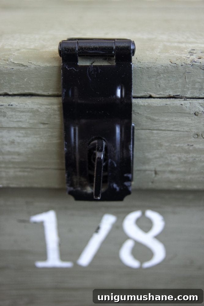 Vintage Military Foot Locker Makeover | blesserhouse.com