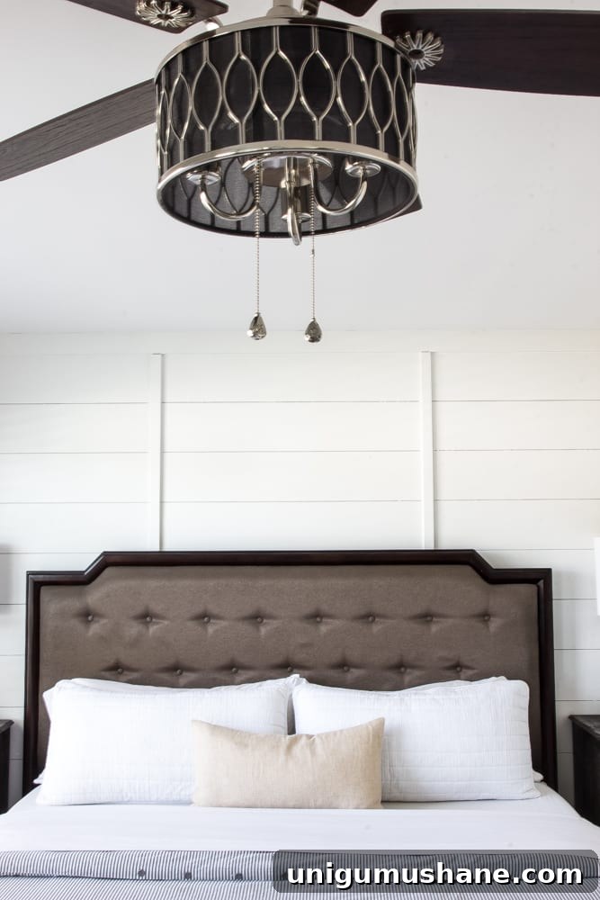 DIY Planked Board and Batten Focal Wall Reveal | blesserhouse.com