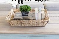 How to Build a Card Catalog Coffee Table with Faux Plank Top